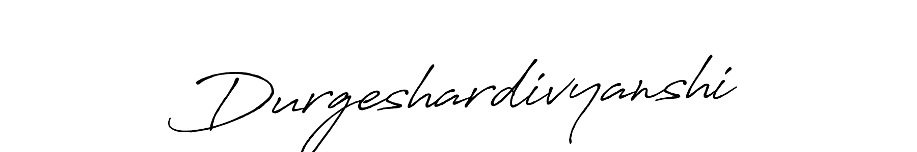 Make a beautiful signature design for name Durgeshardivyanshi. With this signature (Antro_Vectra_Bolder) style, you can create a handwritten signature for free. Durgeshardivyanshi signature style 7 images and pictures png