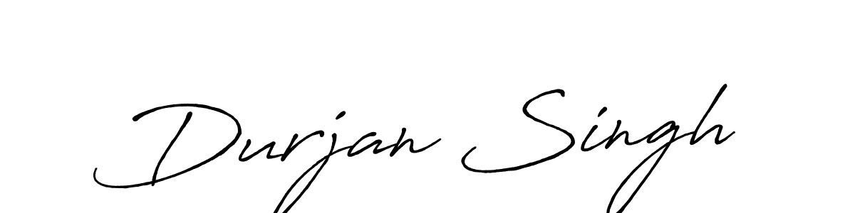 Create a beautiful signature design for name Durjan Singh. With this signature (Antro_Vectra_Bolder) fonts, you can make a handwritten signature for free. Durjan Singh signature style 7 images and pictures png