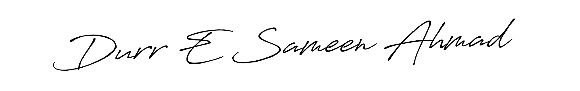 Antro_Vectra_Bolder is a professional signature style that is perfect for those who want to add a touch of class to their signature. It is also a great choice for those who want to make their signature more unique. Get Durr E Sameen Ahmad name to fancy signature for free. Durr E Sameen Ahmad signature style 7 images and pictures png