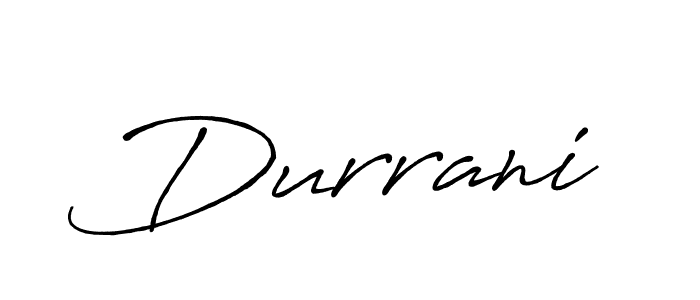 How to make Durrani signature? Antro_Vectra_Bolder is a professional autograph style. Create handwritten signature for Durrani name. Durrani signature style 7 images and pictures png