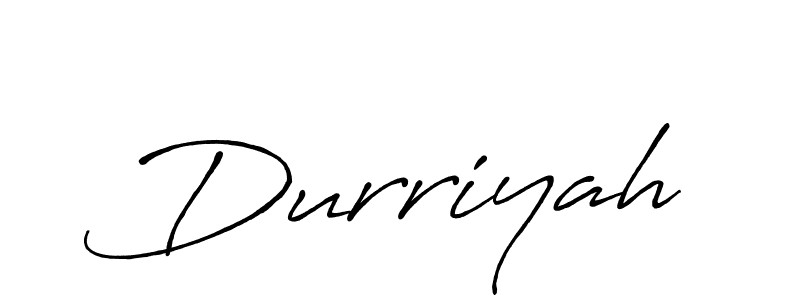 The best way (Antro_Vectra_Bolder) to make a short signature is to pick only two or three words in your name. The name Durriyah include a total of six letters. For converting this name. Durriyah signature style 7 images and pictures png