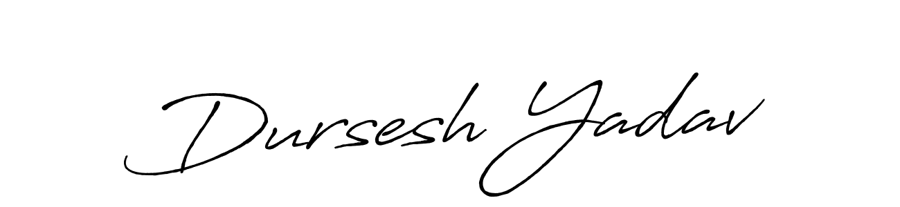 Dursesh Yadav stylish signature style. Best Handwritten Sign (Antro_Vectra_Bolder) for my name. Handwritten Signature Collection Ideas for my name Dursesh Yadav. Dursesh Yadav signature style 7 images and pictures png