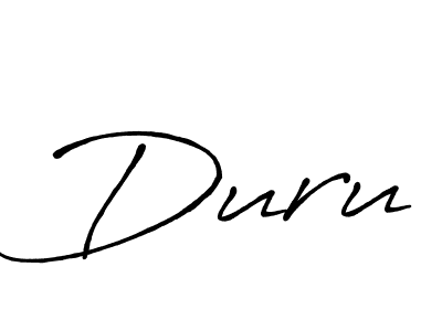 Create a beautiful signature design for name Duru. With this signature (Antro_Vectra_Bolder) fonts, you can make a handwritten signature for free. Duru signature style 7 images and pictures png