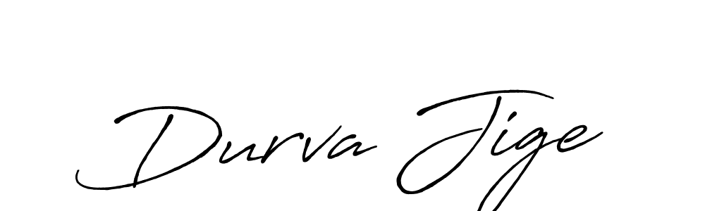 How to Draw Durva Jige signature style? Antro_Vectra_Bolder is a latest design signature styles for name Durva Jige. Durva Jige signature style 7 images and pictures png