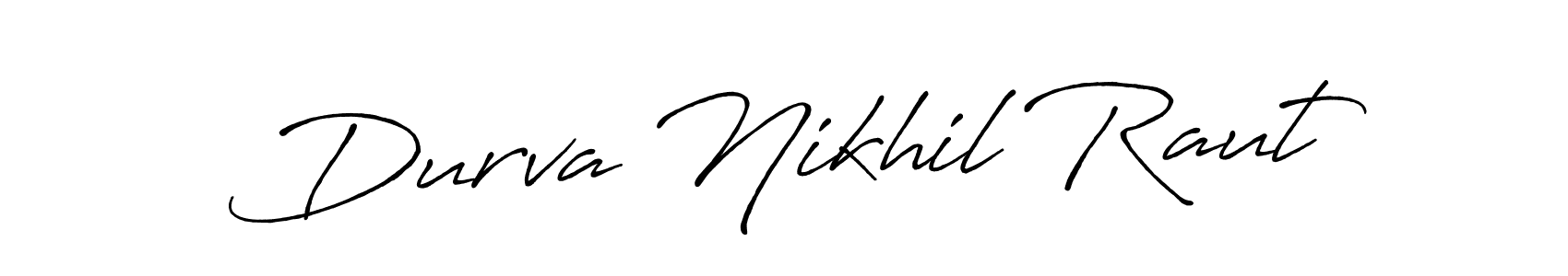 Make a beautiful signature design for name Durva Nikhil Raut. Use this online signature maker to create a handwritten signature for free. Durva Nikhil Raut signature style 7 images and pictures png