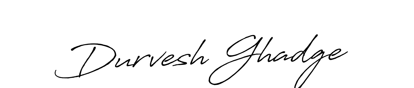 How to make Durvesh Ghadge signature? Antro_Vectra_Bolder is a professional autograph style. Create handwritten signature for Durvesh Ghadge name. Durvesh Ghadge signature style 7 images and pictures png