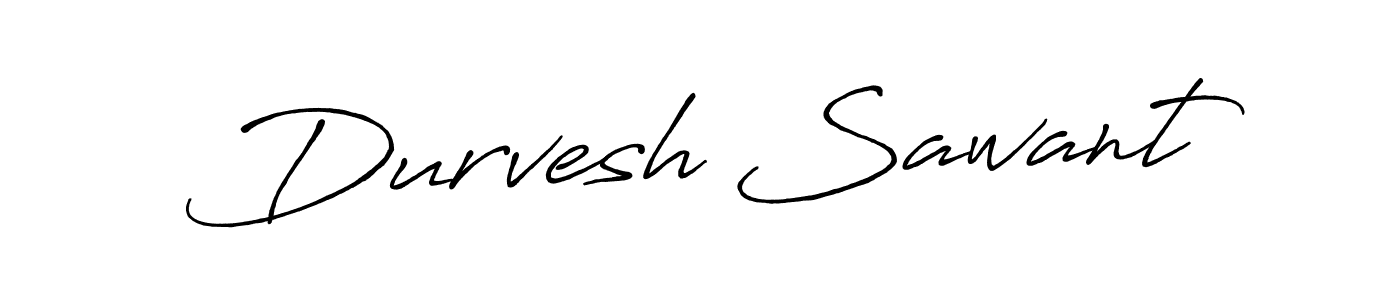 Design your own signature with our free online signature maker. With this signature software, you can create a handwritten (Antro_Vectra_Bolder) signature for name Durvesh Sawant. Durvesh Sawant signature style 7 images and pictures png