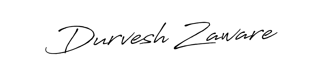 How to make Durvesh Zaware name signature. Use Antro_Vectra_Bolder style for creating short signs online. This is the latest handwritten sign. Durvesh Zaware signature style 7 images and pictures png