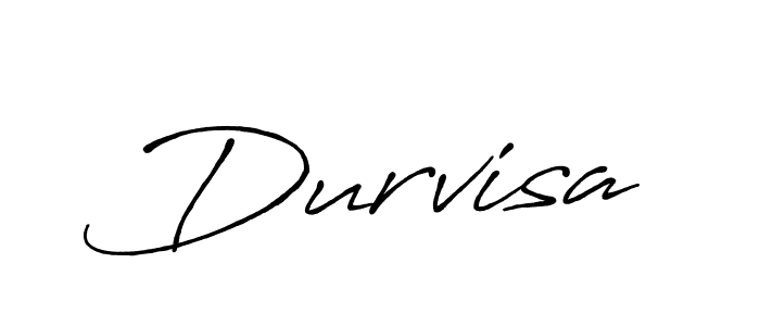 if you are searching for the best signature style for your name Durvisa. so please give up your signature search. here we have designed multiple signature styles  using Antro_Vectra_Bolder. Durvisa signature style 7 images and pictures png