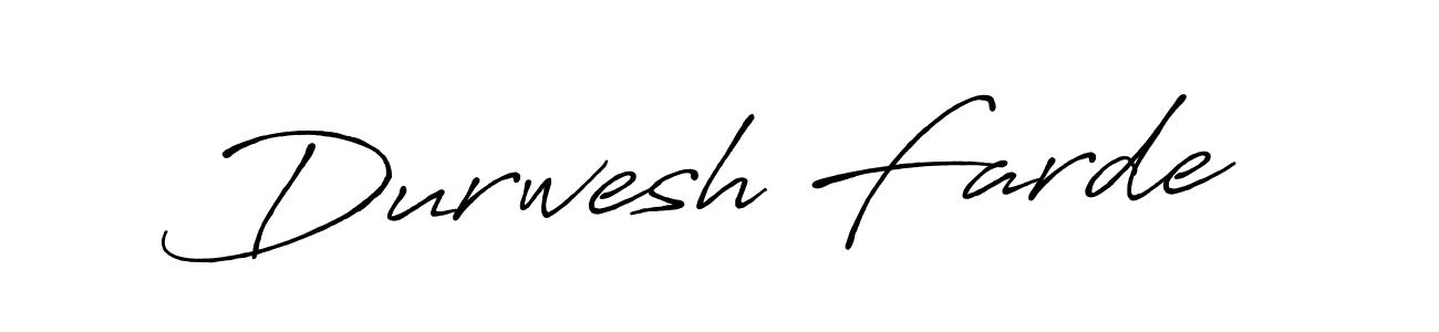 Use a signature maker to create a handwritten signature online. With this signature software, you can design (Antro_Vectra_Bolder) your own signature for name Durwesh Farde. Durwesh Farde signature style 7 images and pictures png