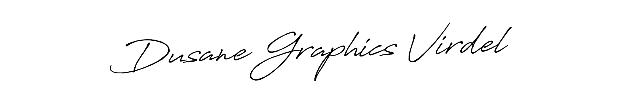 Design your own signature with our free online signature maker. With this signature software, you can create a handwritten (Antro_Vectra_Bolder) signature for name Dusane Graphics Virdel. Dusane Graphics Virdel signature style 7 images and pictures png