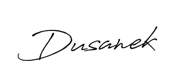 Dusanek stylish signature style. Best Handwritten Sign (Antro_Vectra_Bolder) for my name. Handwritten Signature Collection Ideas for my name Dusanek. Dusanek signature style 7 images and pictures png