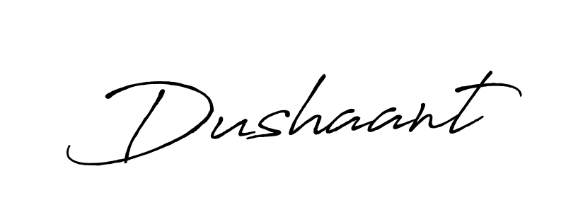 Create a beautiful signature design for name Dushaant. With this signature (Antro_Vectra_Bolder) fonts, you can make a handwritten signature for free. Dushaant signature style 7 images and pictures png