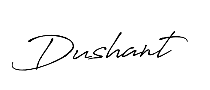 Design your own signature with our free online signature maker. With this signature software, you can create a handwritten (Antro_Vectra_Bolder) signature for name Dushant. Dushant signature style 7 images and pictures png