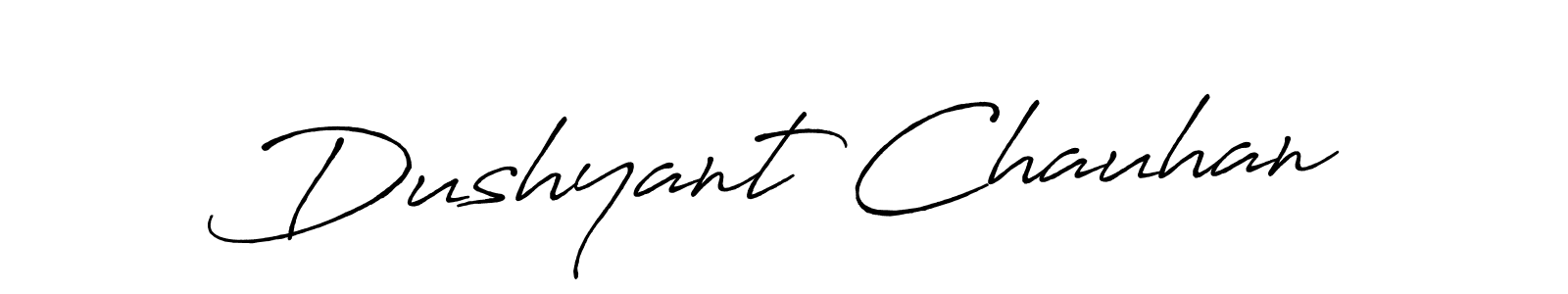 Also we have Dushyant Chauhan name is the best signature style. Create professional handwritten signature collection using Antro_Vectra_Bolder autograph style. Dushyant Chauhan signature style 7 images and pictures png