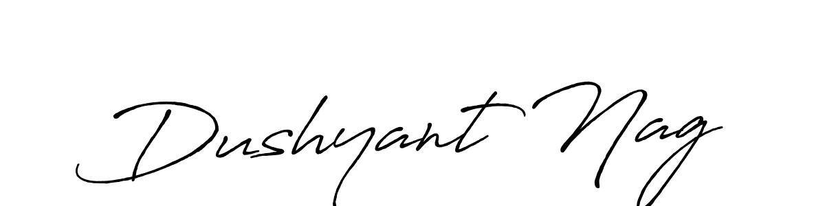 Make a beautiful signature design for name Dushyant Nag. Use this online signature maker to create a handwritten signature for free. Dushyant Nag signature style 7 images and pictures png