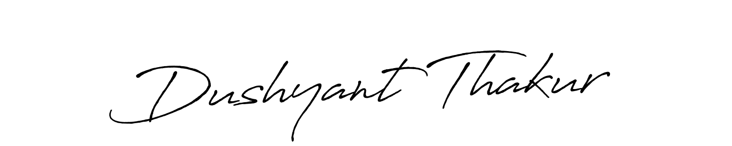 Make a short Dushyant Thakur signature style. Manage your documents anywhere anytime using Antro_Vectra_Bolder. Create and add eSignatures, submit forms, share and send files easily. Dushyant Thakur signature style 7 images and pictures png
