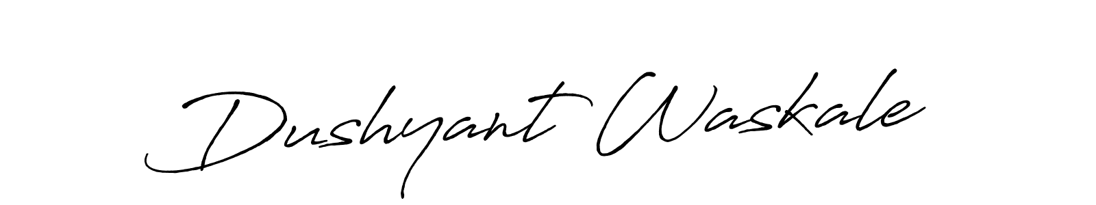 Dushyant Waskale stylish signature style. Best Handwritten Sign (Antro_Vectra_Bolder) for my name. Handwritten Signature Collection Ideas for my name Dushyant Waskale. Dushyant Waskale signature style 7 images and pictures png