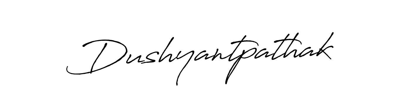 Dushyantpathak stylish signature style. Best Handwritten Sign (Antro_Vectra_Bolder) for my name. Handwritten Signature Collection Ideas for my name Dushyantpathak. Dushyantpathak signature style 7 images and pictures png