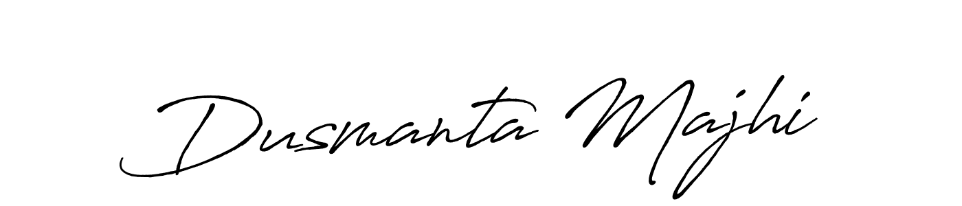 Make a beautiful signature design for name Dusmanta Majhi. With this signature (Antro_Vectra_Bolder) style, you can create a handwritten signature for free. Dusmanta Majhi signature style 7 images and pictures png