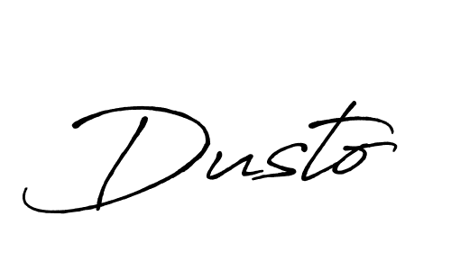 Dusto stylish signature style. Best Handwritten Sign (Antro_Vectra_Bolder) for my name. Handwritten Signature Collection Ideas for my name Dusto. Dusto signature style 7 images and pictures png