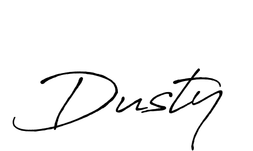 Use a signature maker to create a handwritten signature online. With this signature software, you can design (Antro_Vectra_Bolder) your own signature for name Dusty. Dusty signature style 7 images and pictures png