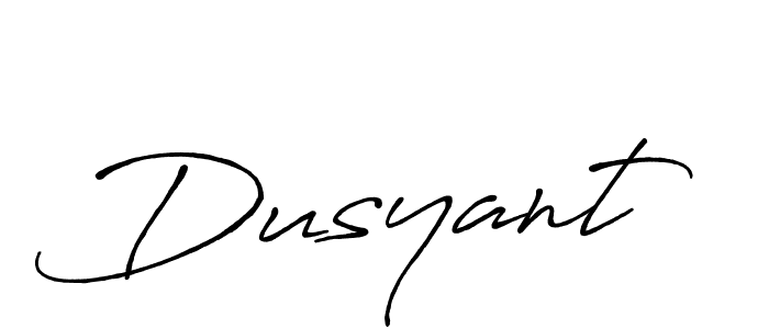How to make Dusyant name signature. Use Antro_Vectra_Bolder style for creating short signs online. This is the latest handwritten sign. Dusyant signature style 7 images and pictures png