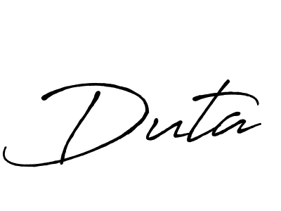 Create a beautiful signature design for name Duta. With this signature (Antro_Vectra_Bolder) fonts, you can make a handwritten signature for free. Duta signature style 7 images and pictures png