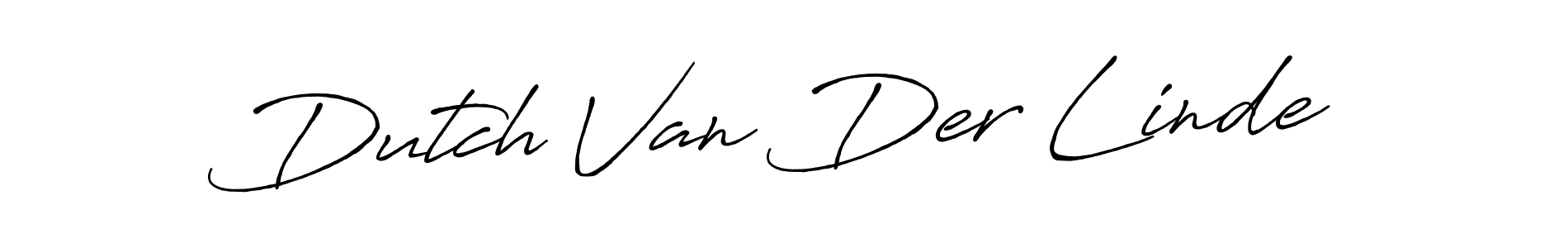 Make a beautiful signature design for name Dutch Van Der Linde. With this signature (Antro_Vectra_Bolder) style, you can create a handwritten signature for free. Dutch Van Der Linde signature style 7 images and pictures png