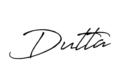 Make a beautiful signature design for name Dutta. With this signature (Antro_Vectra_Bolder) style, you can create a handwritten signature for free. Dutta signature style 7 images and pictures png