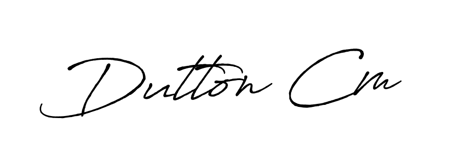 How to make Dutton Cm signature? Antro_Vectra_Bolder is a professional autograph style. Create handwritten signature for Dutton Cm name. Dutton Cm signature style 7 images and pictures png