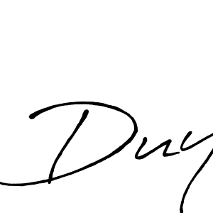 How to make Duy name signature. Use Antro_Vectra_Bolder style for creating short signs online. This is the latest handwritten sign. Duy signature style 7 images and pictures png