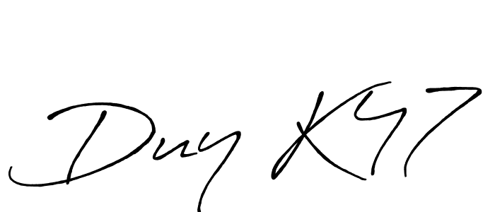 Also we have Duy K47 name is the best signature style. Create professional handwritten signature collection using Antro_Vectra_Bolder autograph style. Duy K47 signature style 7 images and pictures png