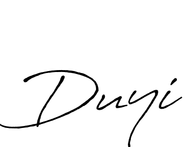 Duyi stylish signature style. Best Handwritten Sign (Antro_Vectra_Bolder) for my name. Handwritten Signature Collection Ideas for my name Duyi. Duyi signature style 7 images and pictures png