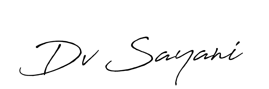 It looks lik you need a new signature style for name Dv Sayani. Design unique handwritten (Antro_Vectra_Bolder) signature with our free signature maker in just a few clicks. Dv Sayani signature style 7 images and pictures png