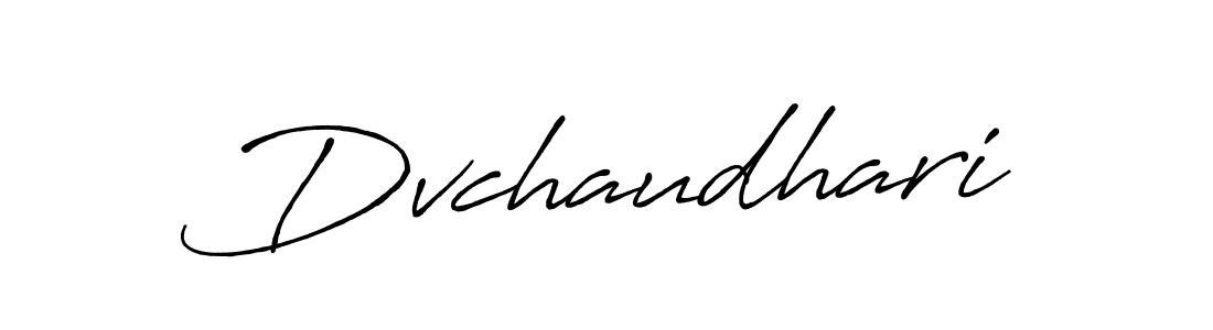 How to Draw Dvchaudhari signature style? Antro_Vectra_Bolder is a latest design signature styles for name Dvchaudhari. Dvchaudhari signature style 7 images and pictures png