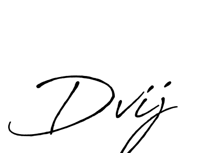 Antro_Vectra_Bolder is a professional signature style that is perfect for those who want to add a touch of class to their signature. It is also a great choice for those who want to make their signature more unique. Get Dvij name to fancy signature for free. Dvij signature style 7 images and pictures png