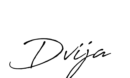 Design your own signature with our free online signature maker. With this signature software, you can create a handwritten (Antro_Vectra_Bolder) signature for name Dvija. Dvija signature style 7 images and pictures png