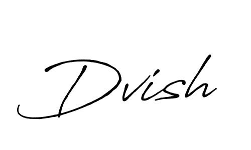 Design your own signature with our free online signature maker. With this signature software, you can create a handwritten (Antro_Vectra_Bolder) signature for name Dvish. Dvish signature style 7 images and pictures png