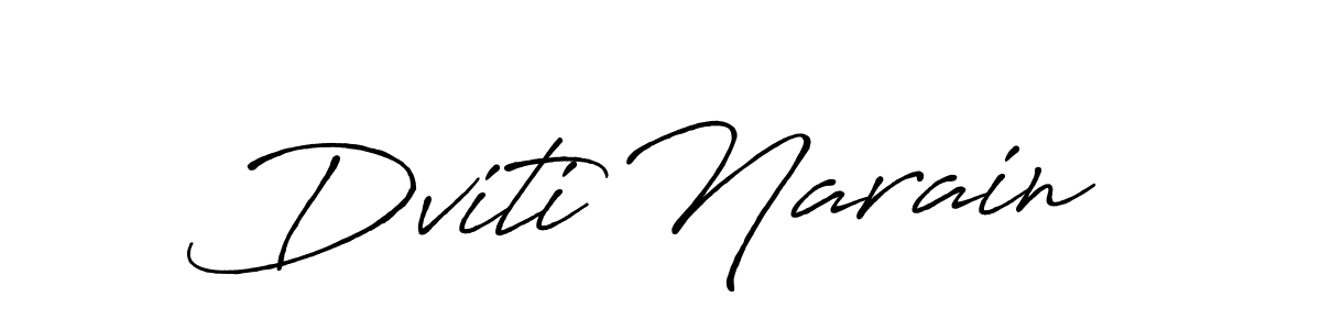 Dviti Narain stylish signature style. Best Handwritten Sign (Antro_Vectra_Bolder) for my name. Handwritten Signature Collection Ideas for my name Dviti Narain. Dviti Narain signature style 7 images and pictures png