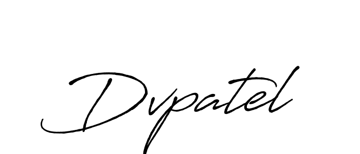 Use a signature maker to create a handwritten signature online. With this signature software, you can design (Antro_Vectra_Bolder) your own signature for name Dvpatel. Dvpatel signature style 7 images and pictures png