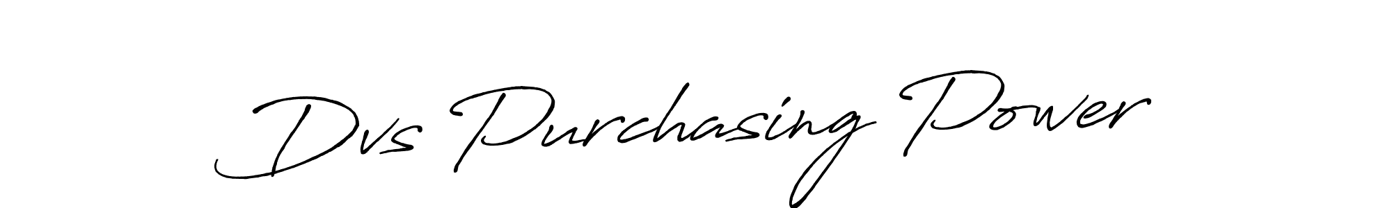 Design your own signature with our free online signature maker. With this signature software, you can create a handwritten (Antro_Vectra_Bolder) signature for name Dvs Purchasing Power. Dvs Purchasing Power signature style 7 images and pictures png