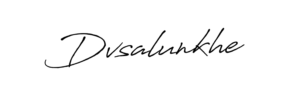 How to make Dvsalunkhe signature? Antro_Vectra_Bolder is a professional autograph style. Create handwritten signature for Dvsalunkhe name. Dvsalunkhe signature style 7 images and pictures png