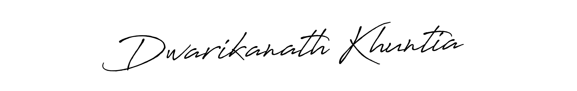 Make a beautiful signature design for name Dwarikanath Khuntia. With this signature (Antro_Vectra_Bolder) style, you can create a handwritten signature for free. Dwarikanath Khuntia signature style 7 images and pictures png