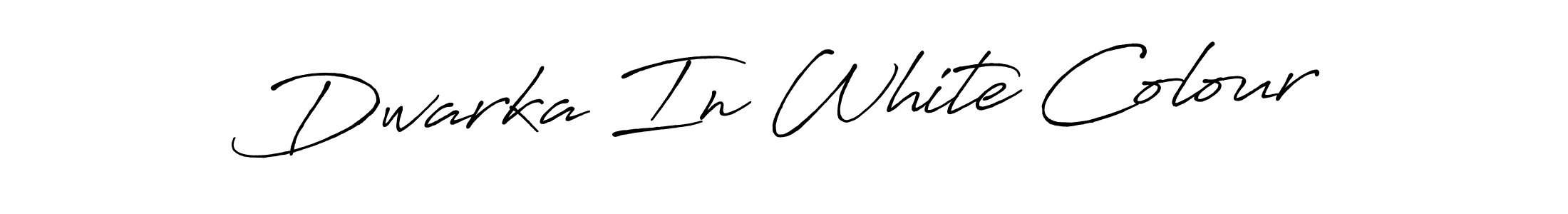 Create a beautiful signature design for name Dwarka In White Colour. With this signature (Antro_Vectra_Bolder) fonts, you can make a handwritten signature for free. Dwarka In White Colour signature style 7 images and pictures png