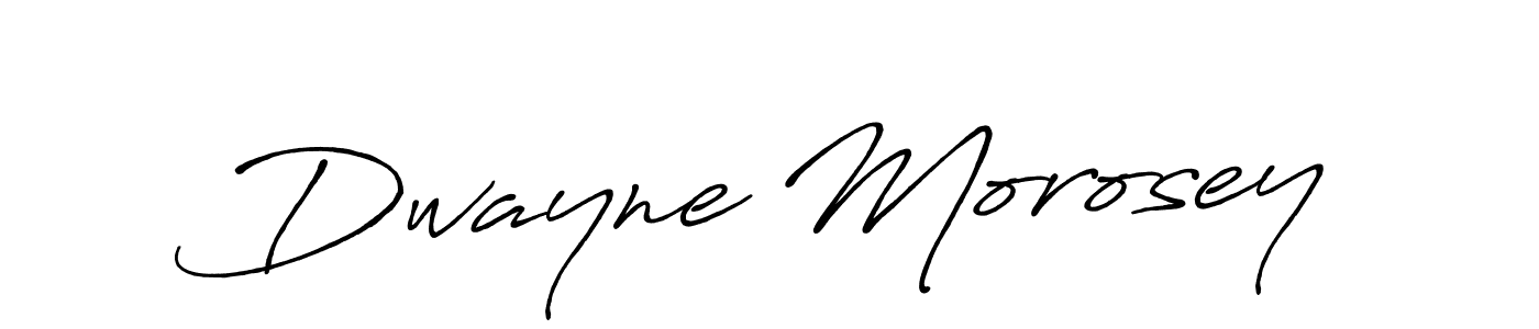 Make a short Dwayne Morosey signature style. Manage your documents anywhere anytime using Antro_Vectra_Bolder. Create and add eSignatures, submit forms, share and send files easily. Dwayne Morosey signature style 7 images and pictures png