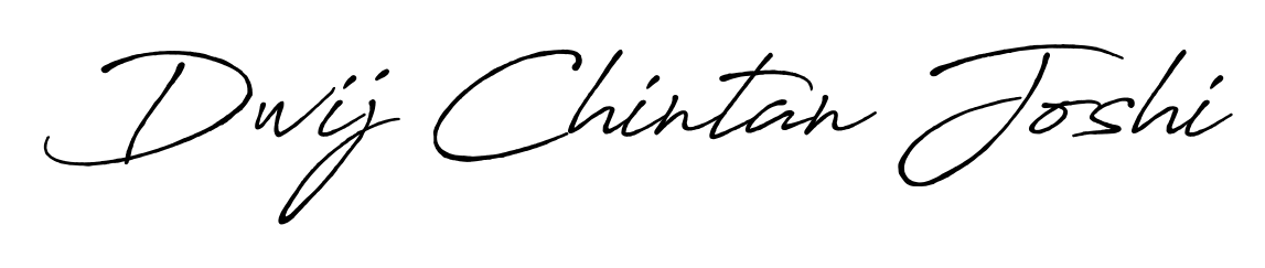 Create a beautiful signature design for name Dwij Chintan Joshi. With this signature (Antro_Vectra_Bolder) fonts, you can make a handwritten signature for free. Dwij Chintan Joshi signature style 7 images and pictures png