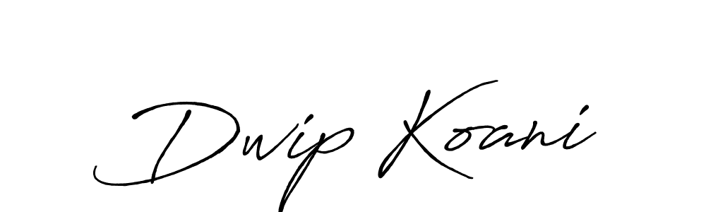 You should practise on your own different ways (Antro_Vectra_Bolder) to write your name (Dwip Koani) in signature. don't let someone else do it for you. Dwip Koani signature style 7 images and pictures png