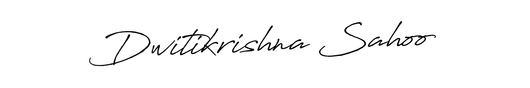 How to make Dwitikrishna Sahoo signature? Antro_Vectra_Bolder is a professional autograph style. Create handwritten signature for Dwitikrishna Sahoo name. Dwitikrishna Sahoo signature style 7 images and pictures png