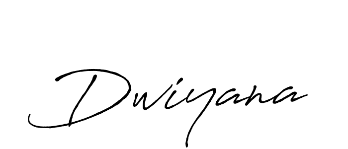 Make a beautiful signature design for name Dwiyana. With this signature (Antro_Vectra_Bolder) style, you can create a handwritten signature for free. Dwiyana signature style 7 images and pictures png